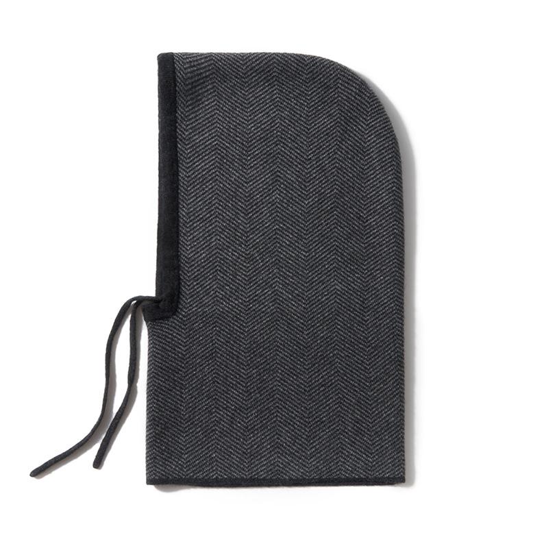 New Autumn and Winter Women's Casual Ear Protecting Neck Cap Knitted Fashionable and Warm Drawstring Hat