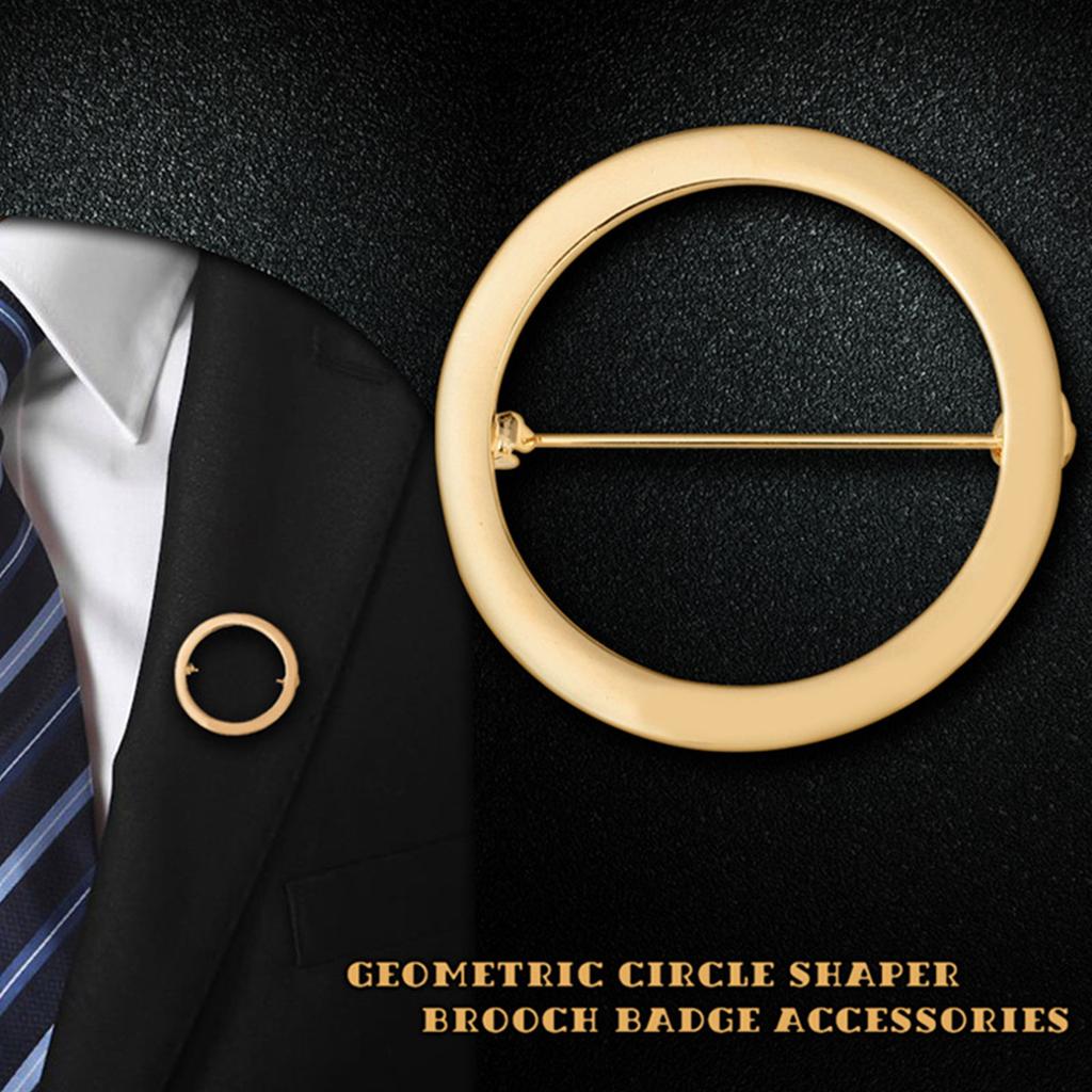 Elegant Safety Cardigan Clasp Round/Heart Shaped Brooch Smooth Alloy Badge Accessory for Women Clothing Accessories