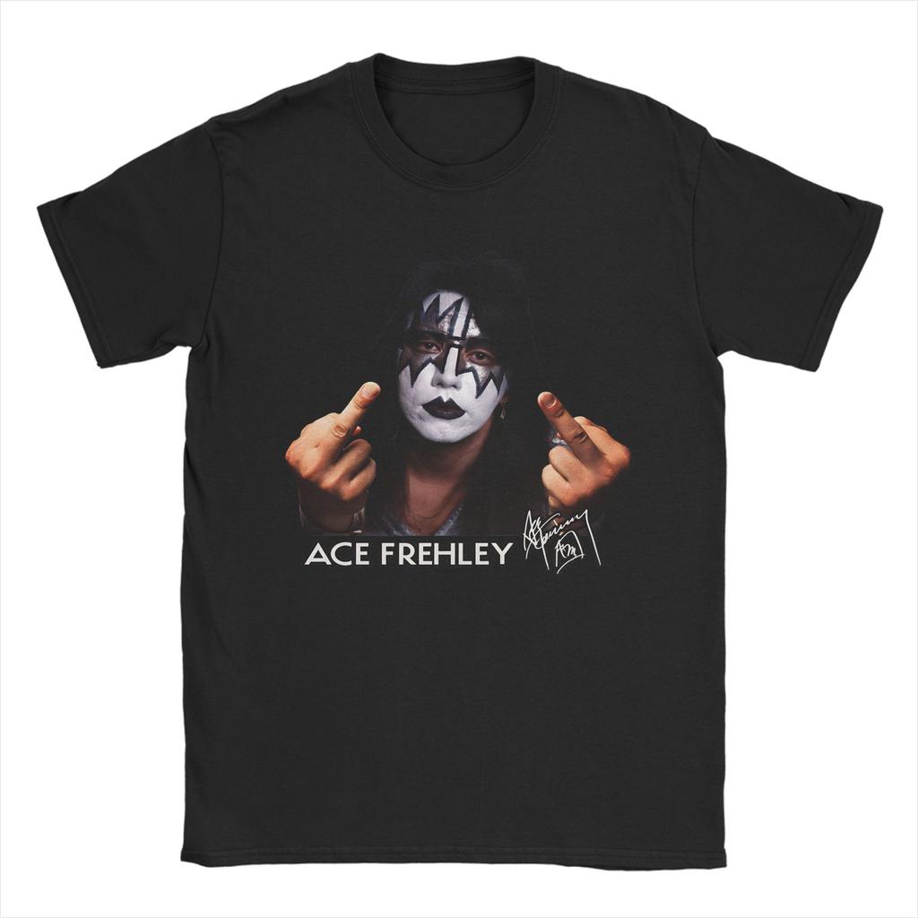 Rip Ace Frehley Космонавт 1951-2025 группа kiss Одежда Мужчины Женщины Футболка 100% Хлопок Футболка Новое Поступление Футболка Одежда