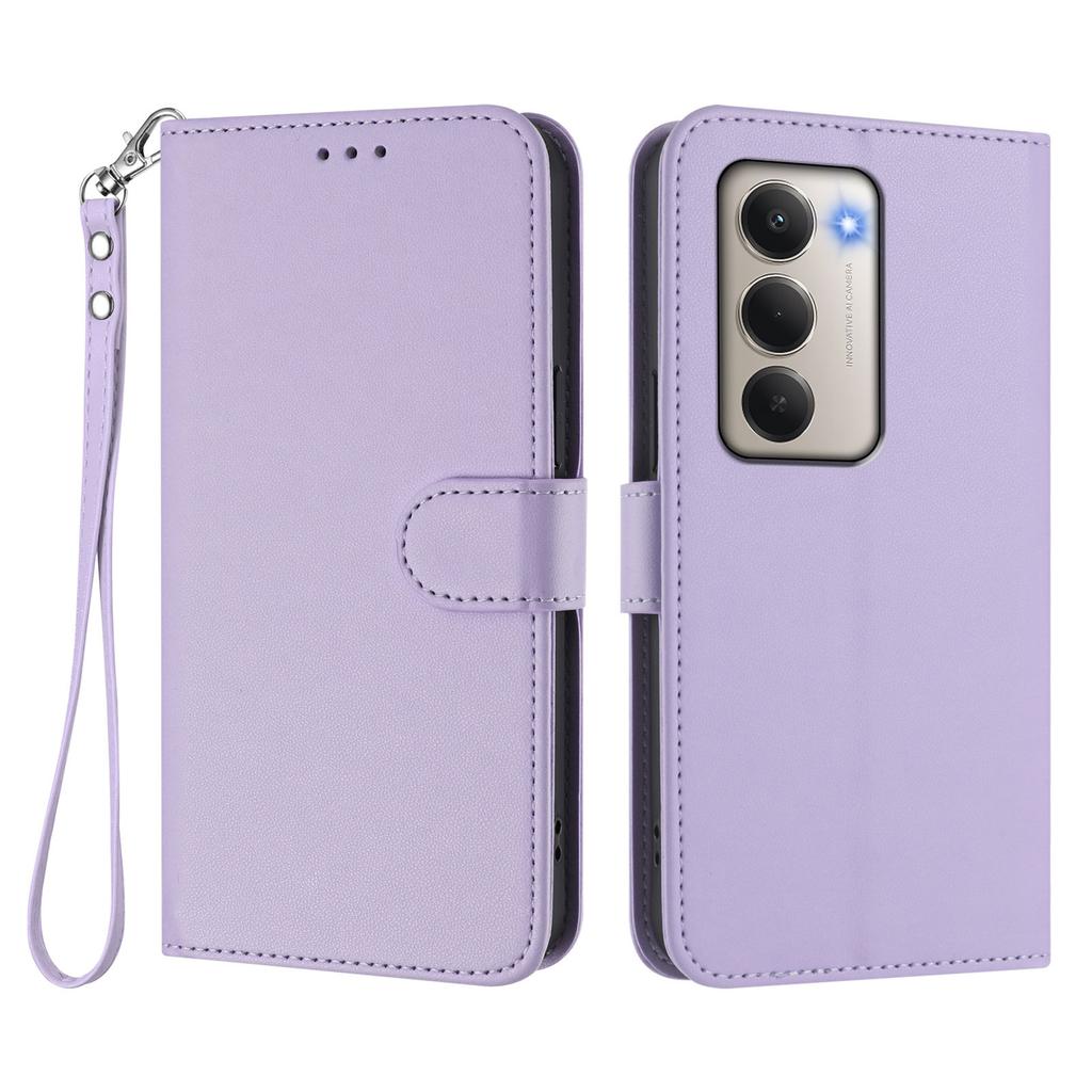 For Xiaomi Redmi 15 4G (EU) (171mm) Leather Case Wallet Stand Phone Cover with Wrist Strap