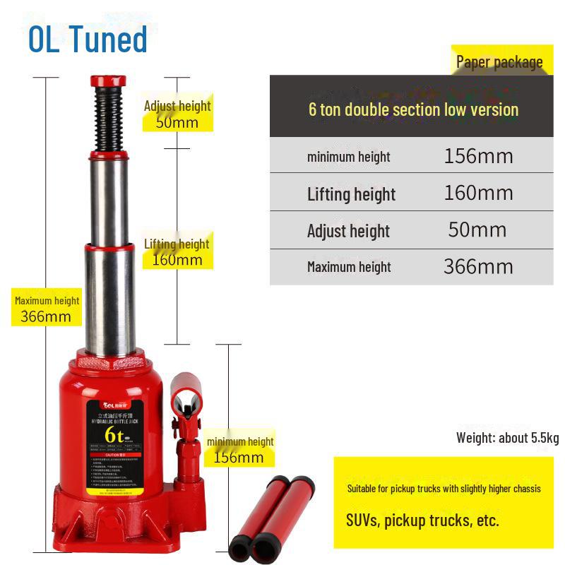 Гидравлический автомобильный домкрат для замены шин на бездорожье (2Т/3Т)