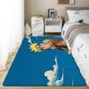 N-Naruto Uzumaki Floor Mat Pattern Printed Flannel Door Mat, Suitable For Bathroom, Living Room, Home Decoration