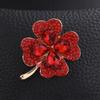 Clover Brooches For Women Green And Red Color Pin Peace And Health Plant Jewelry