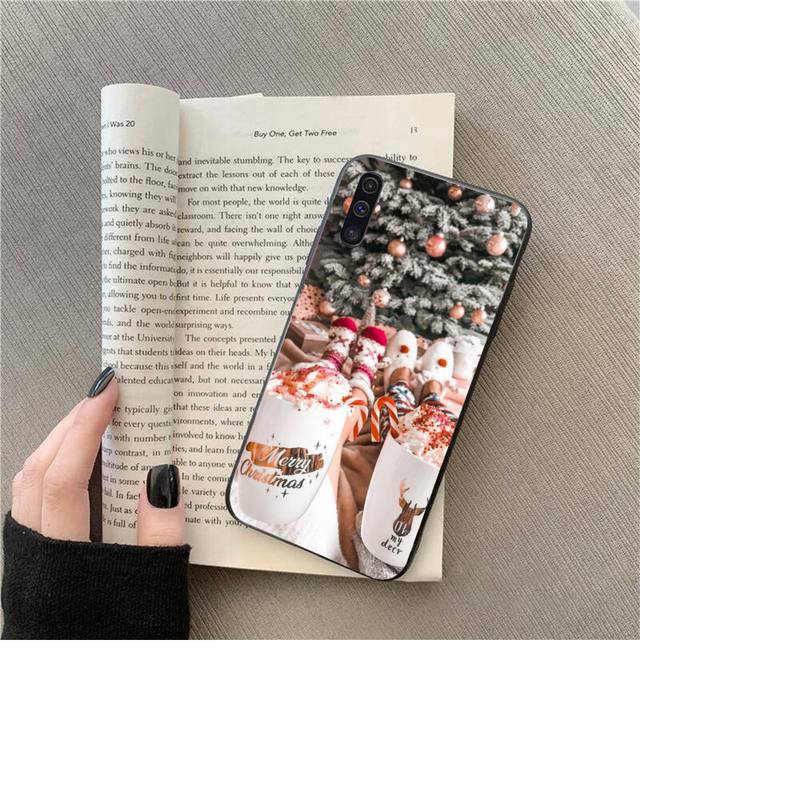 Чехол для телефона Christmas Tree Winter Coffee Girl для Samsung Galaxy A6 plus A51 30s 21S A10 70 40 Fundas Coque