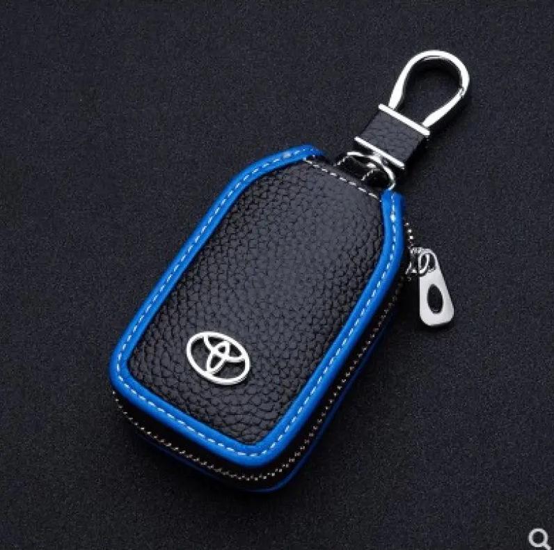 Premium Leather Car Key Case for Luxury Vehicles - Universal Fit