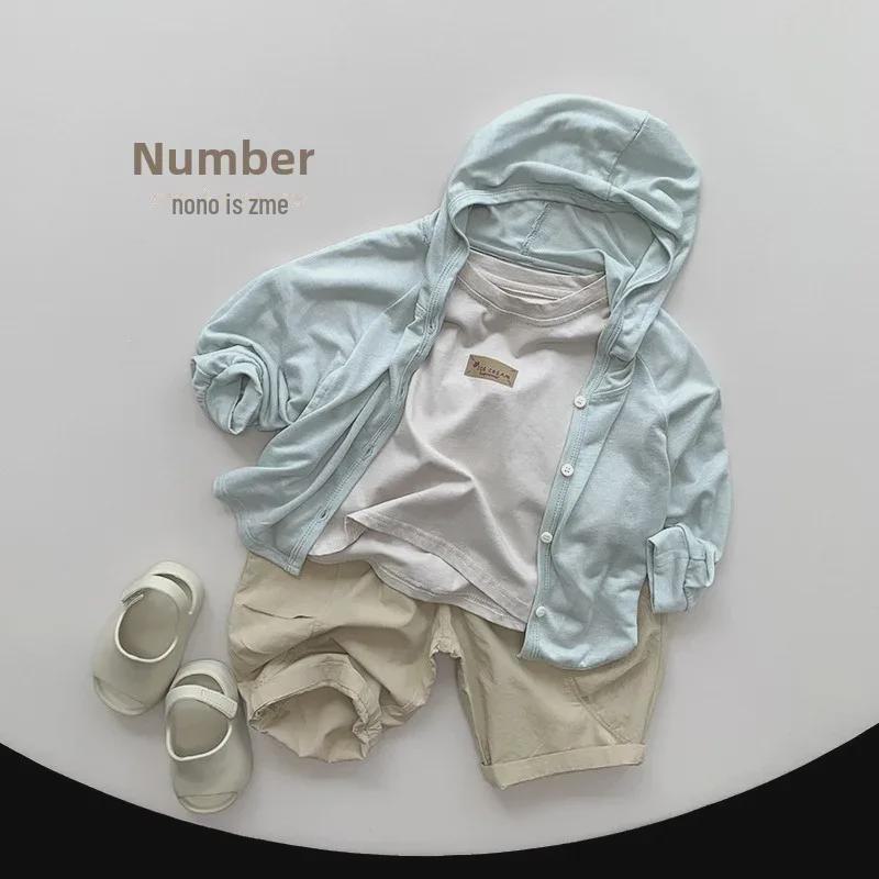 Детский легкий летний солнцезащитный кардиган в корейском стиле