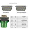2pcs DB9pin Serial Port Terminal Adapters 9Pin Male and Female Solderless Industrial Contacts Connectors