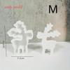Christmas Elk Ornament Silicone Mold DIY Christmas Deer Scented Plaster Candle Mold Resin Crafts Making Tools for Home Decor