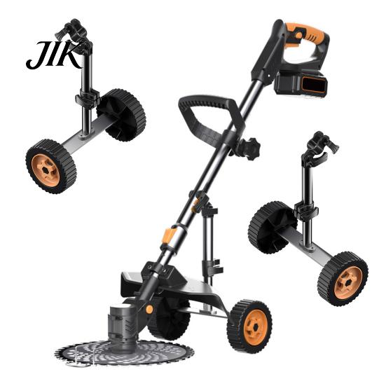 High-quality Support Wheels Weed Wacker Auxiliary Adjustable Height Lawn Mower Attachment Durable Walk Behind String Trimmer for Easy Push Metal