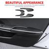 4x For Honda Civic 2016- Carbon Fiber Interior Door Armrest Panel Trim Cover