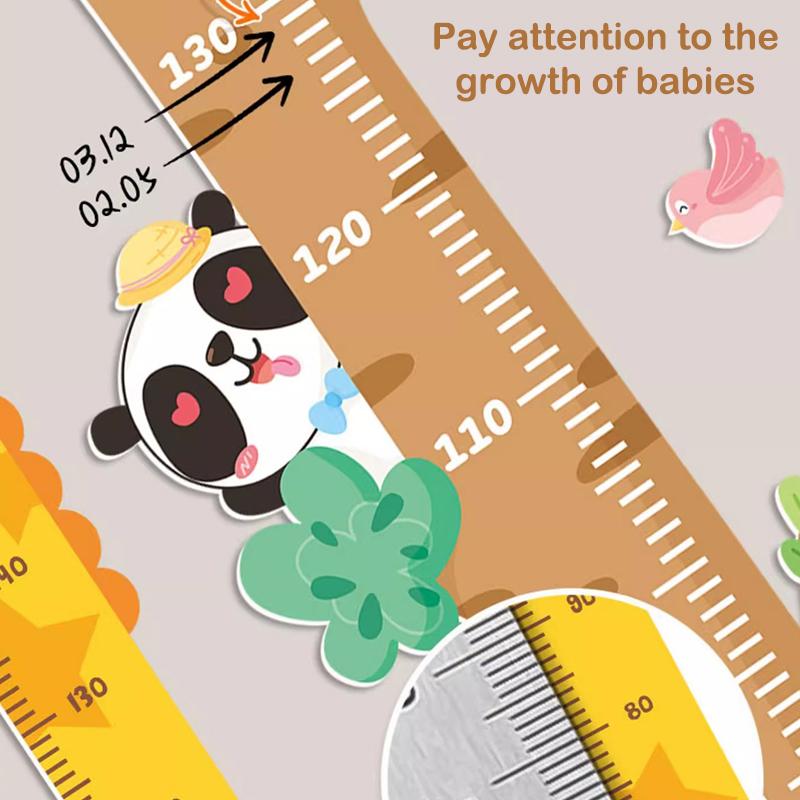 Милый мультяшный стикер высоты единорога динозавра жирафа настенная линейка для измерения высоты наклейки для детской комнаты декор детского сада