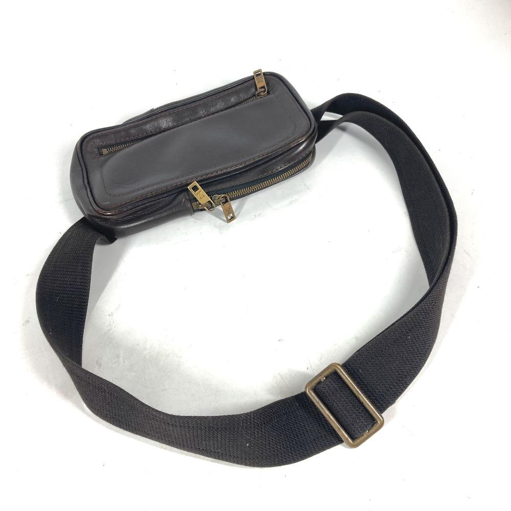 Louis Vuitton M92535 Поясная сумка-банан Utah Sui из кожи Utah Цвет: Cafe Brown