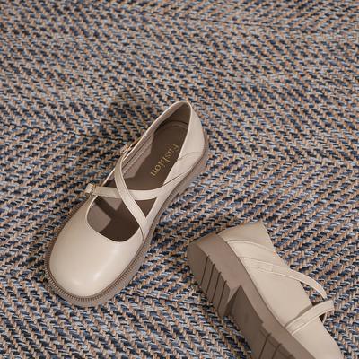 Туфли женские кожаные с круглым носком 2025 года, новые японские туфли в стиле колледжа jk, женские туфли на плоской подошве в британском стиле Mary Jane