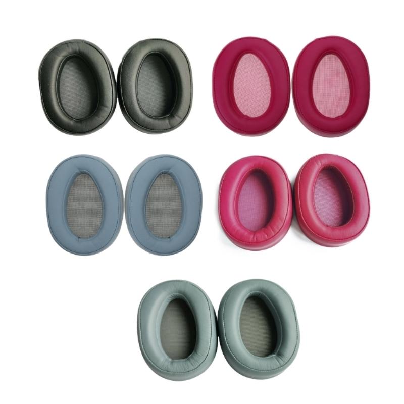 2 Pieces Earpads Replacement Protecin Leather Ear Pads Cushion Sponge Earmuffs for MDR-100A MDR-100AAP MDR-H600A