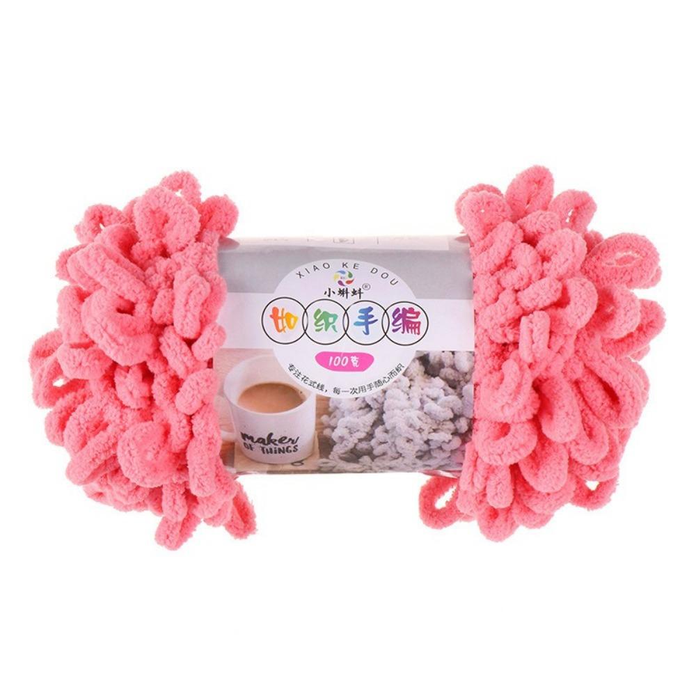 Multi-color Finger Circle Yarn 100g/Roll Hand Knitting Yarn Finger Loop Yarn Crochet Projects