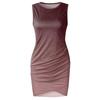 Fashion Women's Summer Round Neck Casual Fashion Printed Pullover Sleeveless Dress