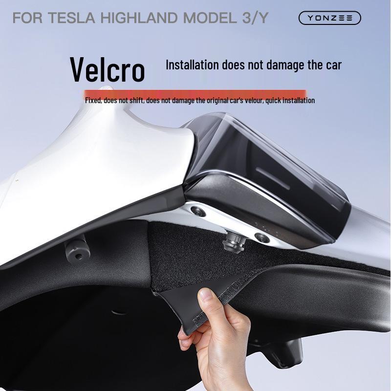 Защитная планка багажника/задней двери для моделей Tesla Y/3: Флокированный аксессуар для интерьера