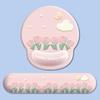 Non-Slip Tulip Mouse Pad Rubber Base Hand Support Wrist Rest Mouse Pad Thickened Ergonomic Mouse Wrist Rest Office Worker