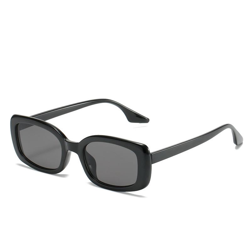 New retro small frame sunglasses, men's and women's European and American trend rectangular sunglasses, colorful street sunglasses