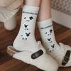 Осенние женские носки Мультяшные животные Милые носки с овечками для девочек Теплые хлопковые носки с рисунком ягненка для женщин Рождественские подарки