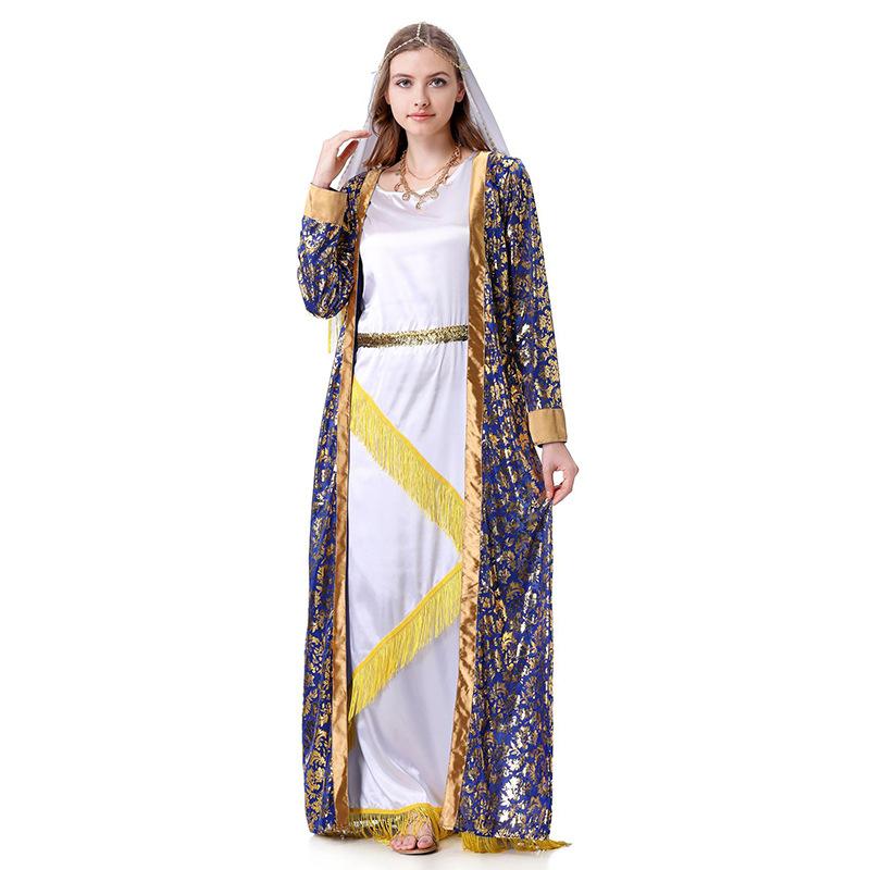 New Halloween Character Costume Dubai Long Dress Dress Fashion Women's Clothing Muslim Fashion