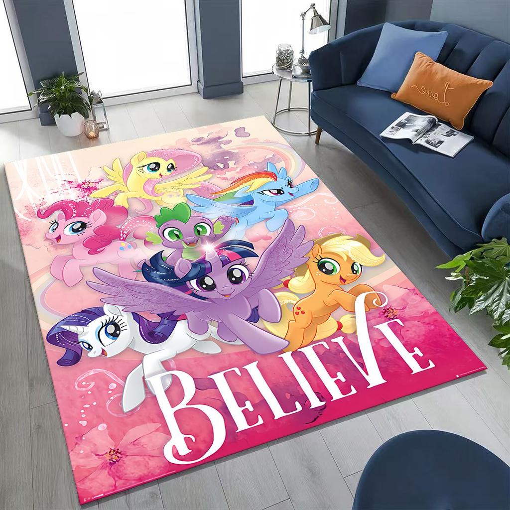 Коврик с рисунком единорога из мультфильма «My Little Pony», 27 стилей, для спальни, гостиной, дивана, дома, декоративная придверная коврик, большой нескользящий коврик для пола для детей, подарок