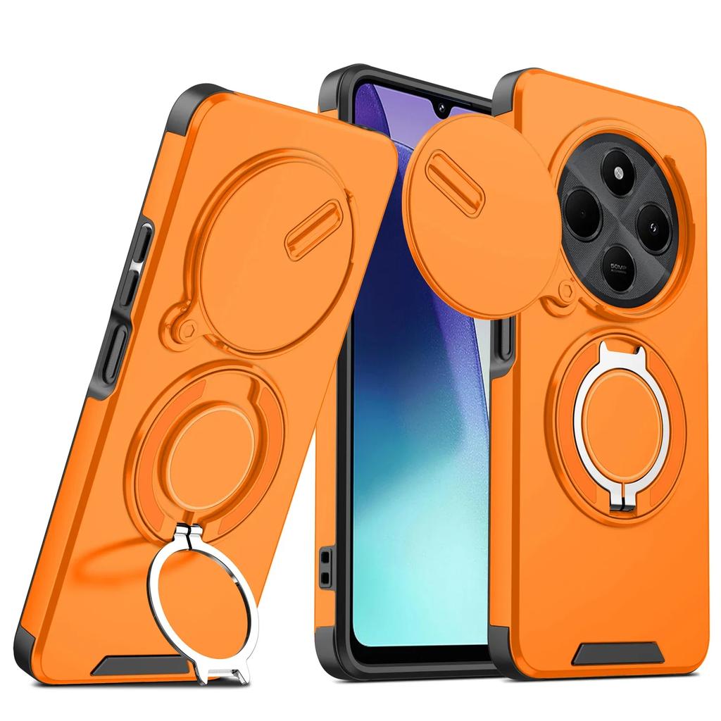 Горячий чехол для Redmi Note 14 Pro Plus 4G 5G Противоударный Сдвижной Камера Магнитный Автомобильный 360 Кольцо-подставка Защитный чехол для Redmi 14C Funda