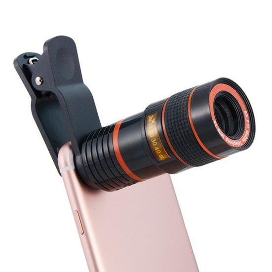 8X Объектив для камеры телефона с клипсой Легкий для съемки фото и видео