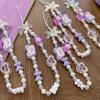 Cute Candy Cat Paw Phone Charm Strap CCD Camera Lanyard DIY Beaded Pendant Sweet Girl Keychain For iPhone Accessory