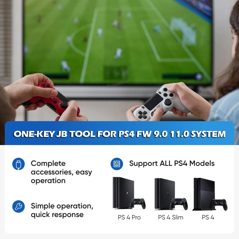 Адаптер USB-приемника версии V2.0 для PS4 FW 9.0 11.0 System One-Key JB Tool с кабелем TypeC для консоли PS4 Slim / Pro Все модели