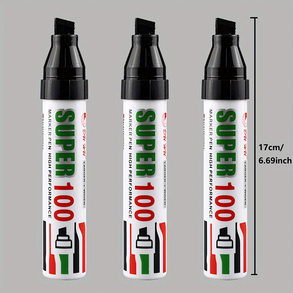 Jumbo Marker Pens, For Identity Theft Identification Protection, Privacy Secret And Address Protector, Extra Wide Chisel Point