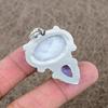 Moonstone, Opal Gemstone Handmade 925 Sterling Silver Jewelry Pendant 1.97" KKG-325