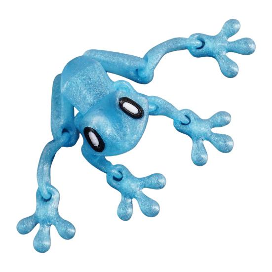 Подвижные суставы Лягушка Магнит на холодильник 3D-печатная Лягушка Игрушка-непоседа Шарнирная модель животного Фигурка Магнитный холодильник Лягушка Украшение Орнамент