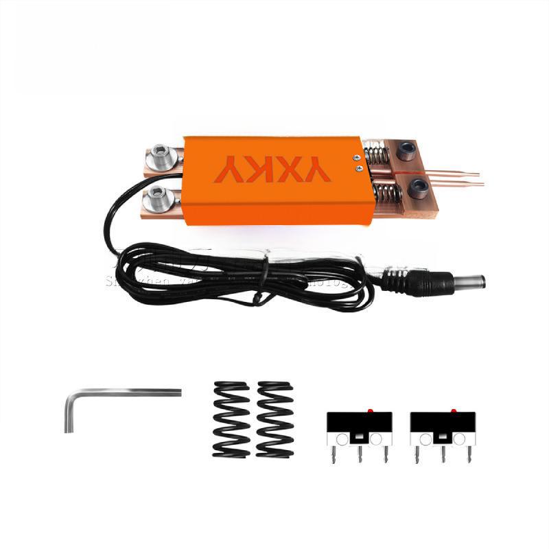 Ручной сварочный аппарат с автоматическим курком для точечной сварки, рассчитанный на аккумулятор 18650, с интегрированной конструкцией для управления одной рукой.