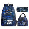 Игра Astro Bot Периферия Печать Учащиеся начальной и средней школы Школьная сумка Набор из трех предметов Многофункциональный Большая вместимость