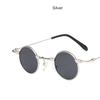 Круглые солнцезащитные очки в винтажной маленькой оправе с антибликовым покрытием для женщин и мужчин, металлические солнцезащитные очки, классические брендовые дизайнерские новые очки Uv400