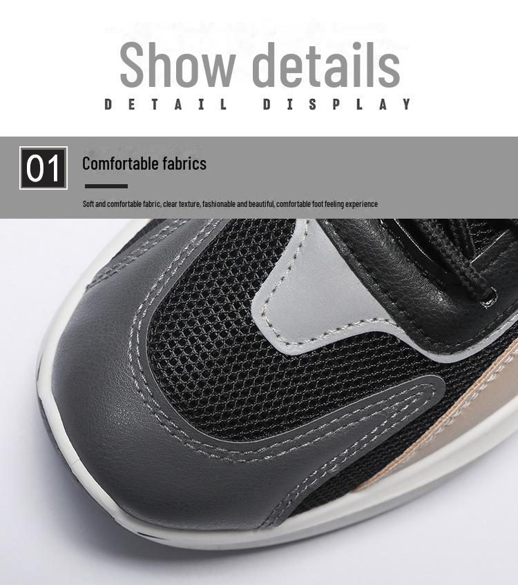 Мужские спортивные кроссовки Forrest Gump Breathable Mesh — модные универсальные кроссовки на толстой подошве для бега и отдыха