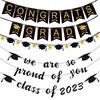 4pcs Graduation Banner, We Are So Proud Of You Graduation Banner Bunting Set