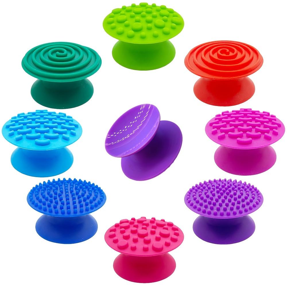 8pcs Silicone Touch Sensory Stone Toy Stress Relief Squeeze Toy