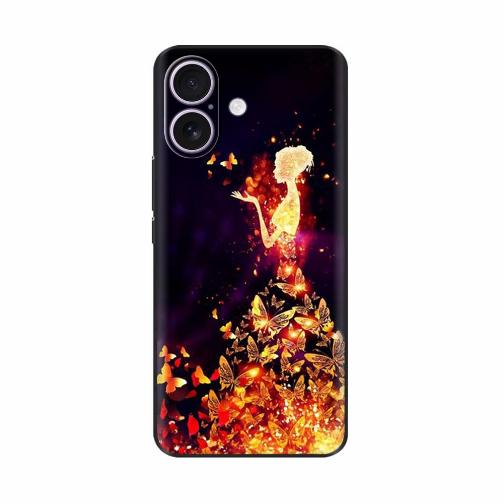 Для iPhone 17 iPhone17 Pro Max Роскошный Расписной Чехол-Бампер Для iPhone 17 Pro Max 17Pro 17Air 17ProMax Мягкий Силиконовый ТПУ Чехол