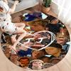 Rudy Pankow JJ Maybank Round Area Rug,Carpet Rug for Living Room Bedroom Sofa Playroom Decor,Non-slip Floor Mat