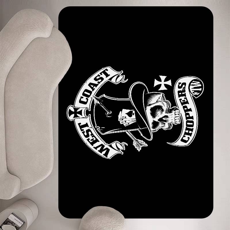 West Coast Choppers Room Mats Retro Multiple Choice Living Room Kitchen Rug Non-Slip Welcome Rug