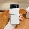 Soft TPU Clear Phone Case For Samsung Galaxy Z Flip 7 6 5 4 3 5G Folding Silicone Cover For Samsung Z Flip6 Flip5 Flip4 Flip3