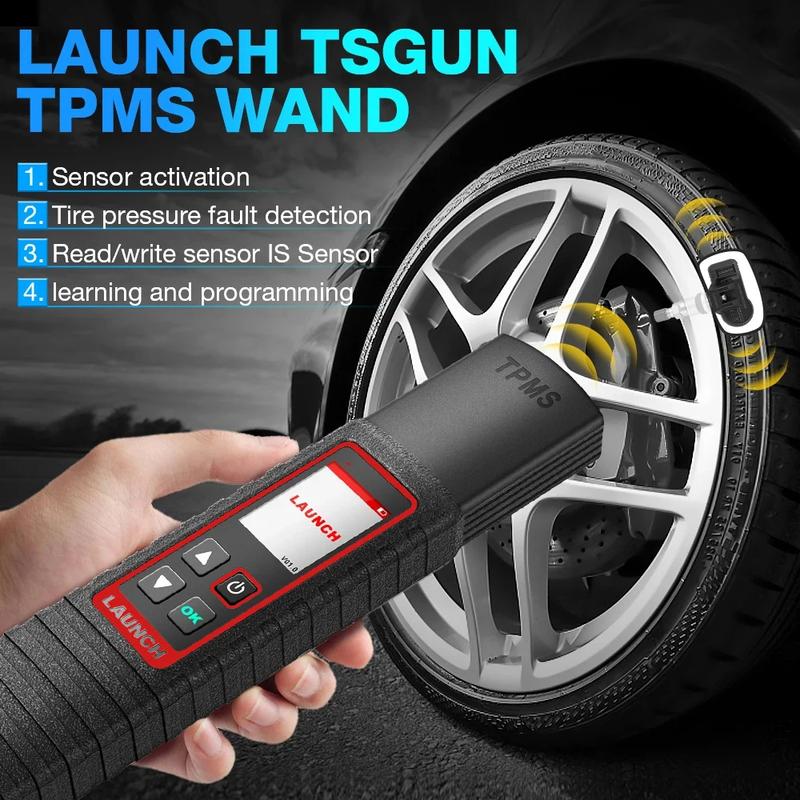 Launch X431 TSGUN TPMS 315/433 МГц 2-в-1 RF-сенсор X-431 TSGUN Детектор датчика давления в шинах автомобиля Инструмент для программирования и диагностики