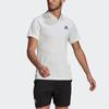Adidas HRDY Tennis Training Breathable Short Sleeve Polo Shirt Men Tops White GL5813