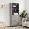 VidaXL Highboard Sonoma Grey 69.5x34x180 Cm Engineered Wood 3189243