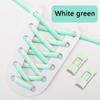 NO.8 11 Color Elastic Shoelaces Without Tie Flat Shoe Laces Men And Women Casual Shoes Lazy Shoelace Press The Metal Lock Unisex