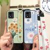 Soft Case Back Cover Phone Case For TCL 305i Shockproof Durable Ring Wrist Strap Phone Holder Anti-knock Oil Painting