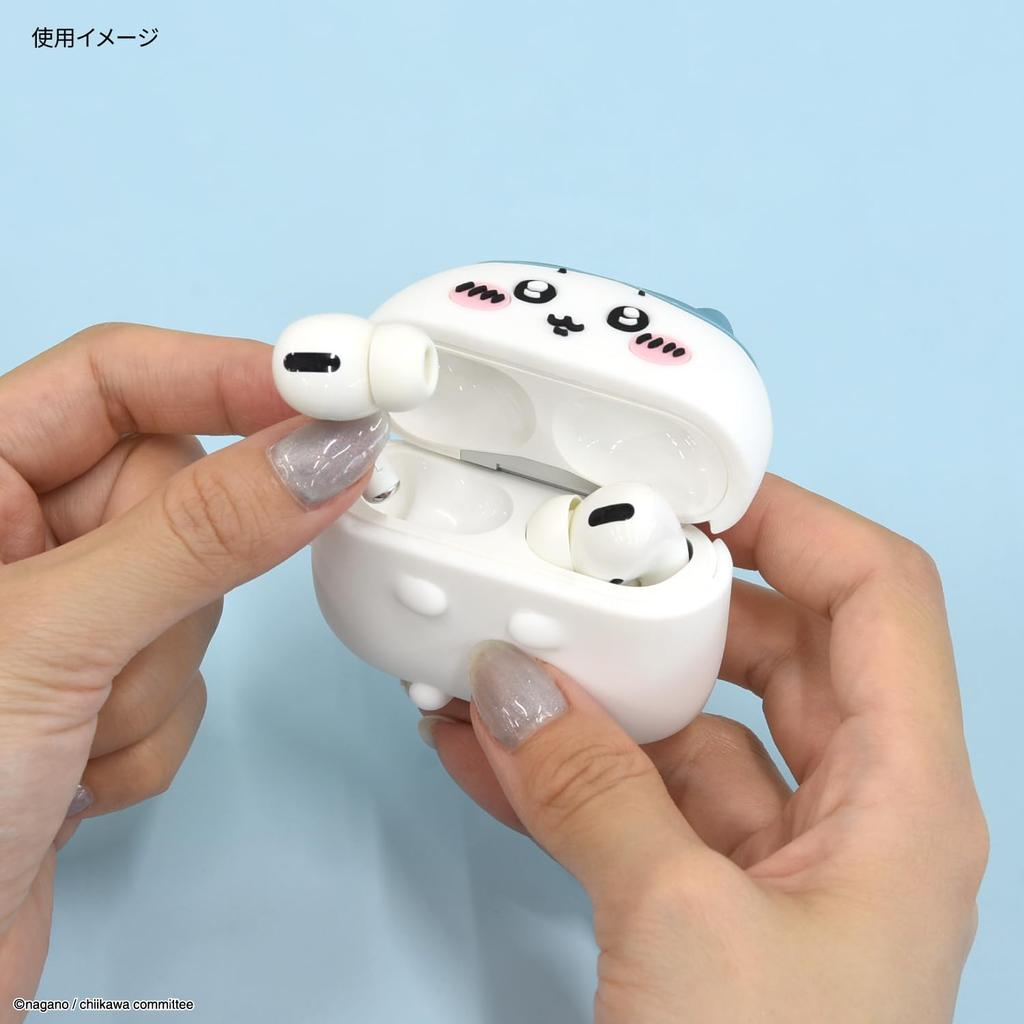 Gourmandies Chiikawa Silicone Case for AirPods Pro (2nd Generation) / AirPods Pro, Hachiware Pattern CK-76B