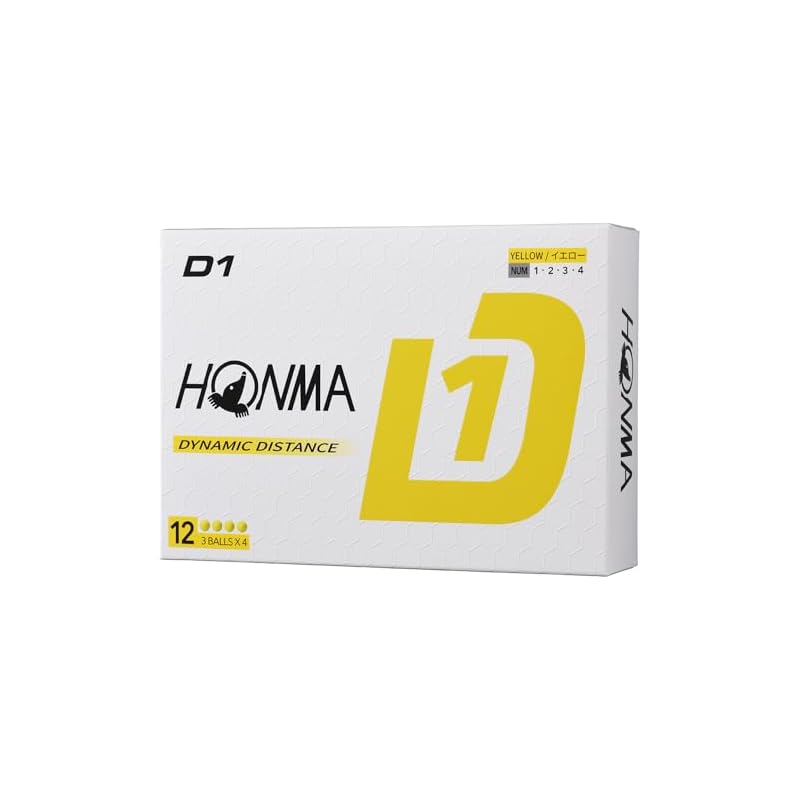 HONMA 2024 Honma D1 BT2401 Желтый (1 дюжина, 12 штук)